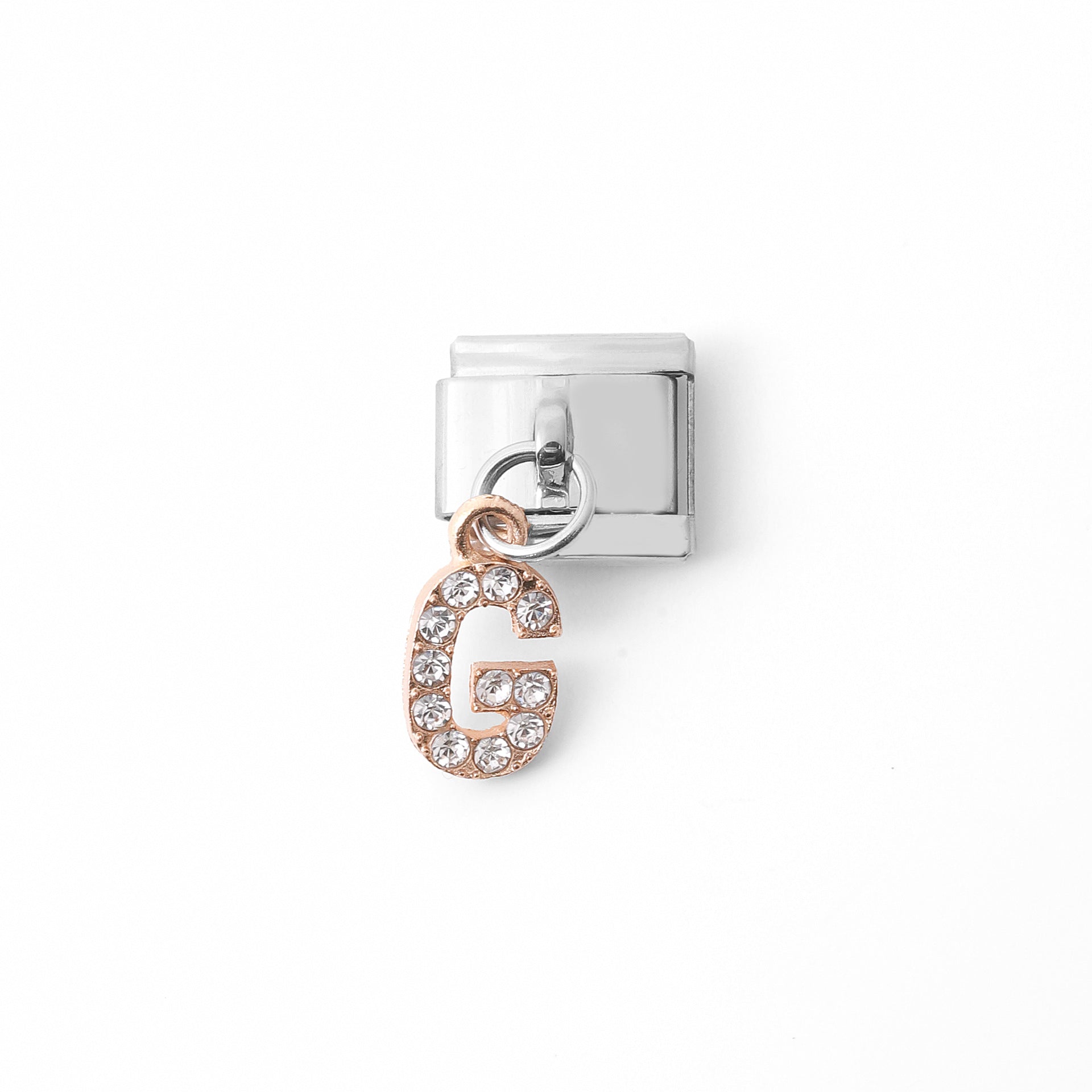 Wholesale Italian Charm Bracelet Stainless Steel Pendant Letter Module Charms